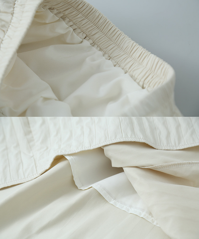 キルティングフレアロングスカート