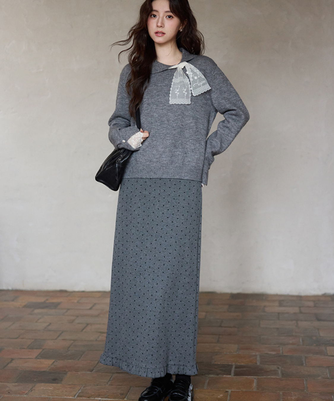 フリルIラインドットスカート