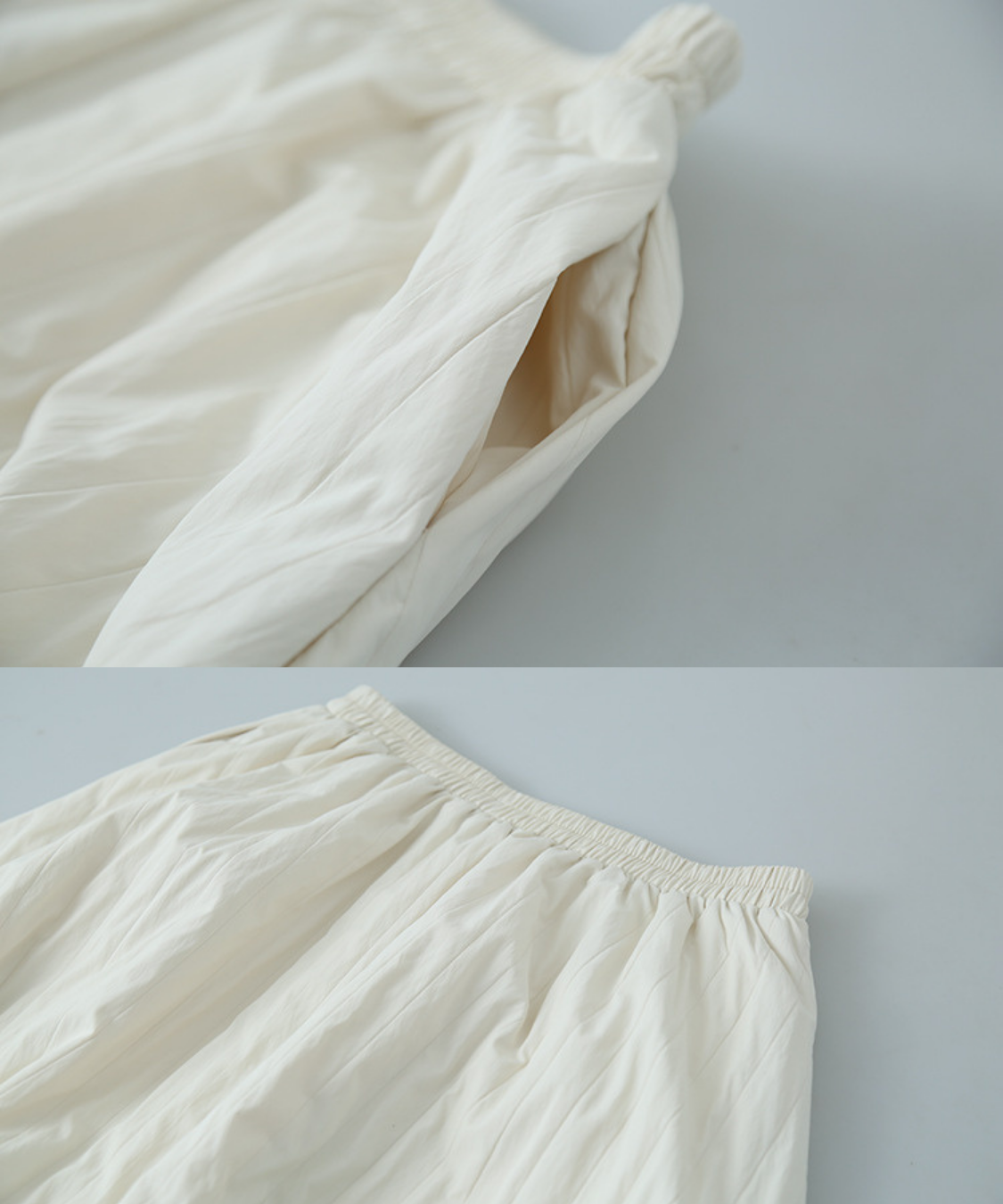 キルティングフレアロングスカート