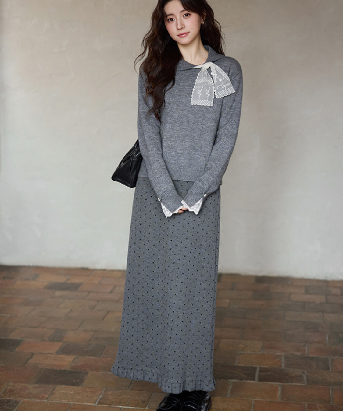 フリルIラインドットスカート