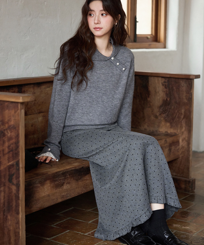 フリルIラインドットスカート