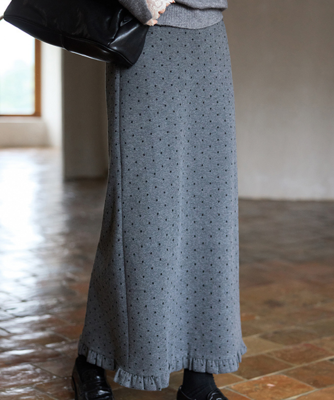 フリルIラインドットスカート