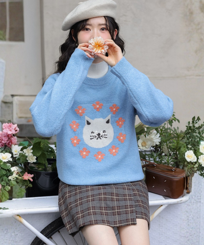 ベルト付きチェックラップ風スカパン