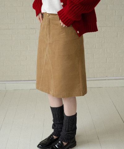 コーデュロイAラインスカート