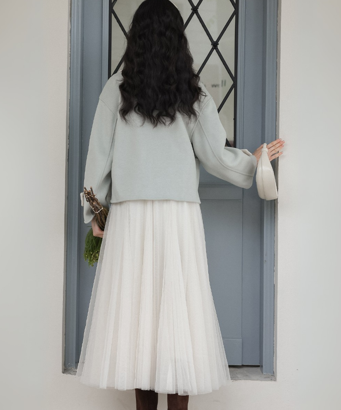 ふんわりチュールフレアスカート