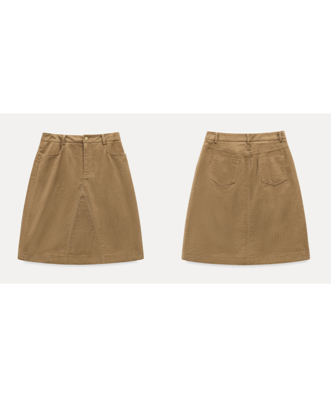 コーデュロイAラインスカート