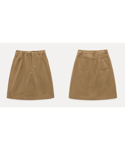 コーデュロイAラインスカート