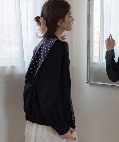 美品★ アウトシームショートブルゾン セール】2WAYカラーフェイクスエードショートブルゾン（ブルゾン