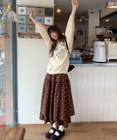クラシックドットティアードスカート