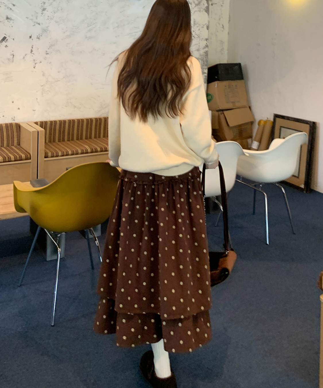 クラシックドットティアードスカート