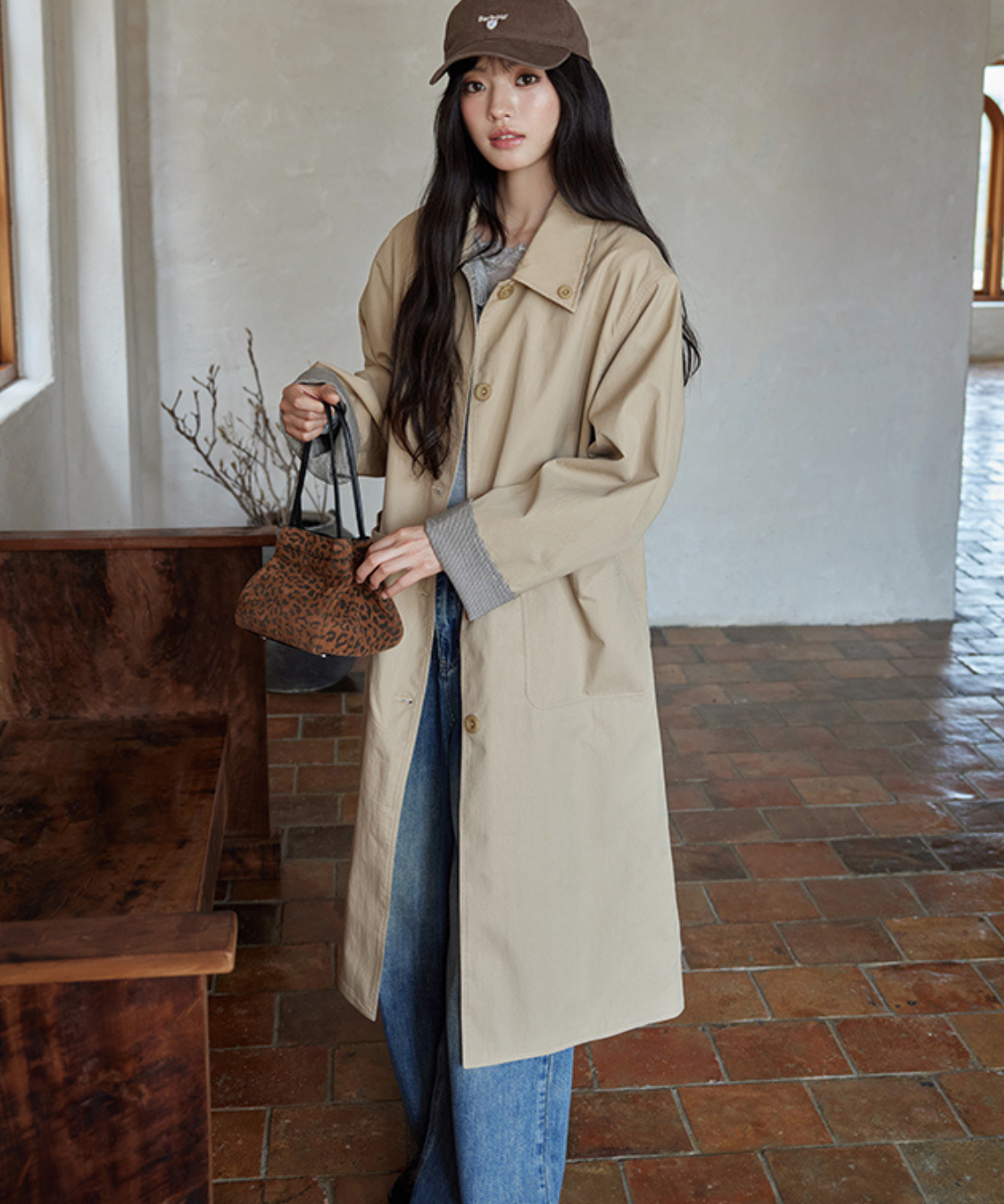 リバーシブル2wayステンカラーコート