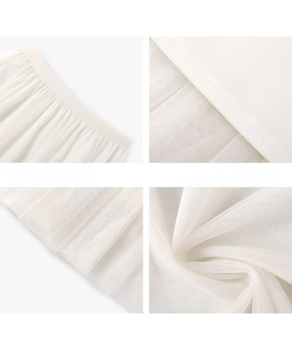 ふんわりチュールフレアスカート