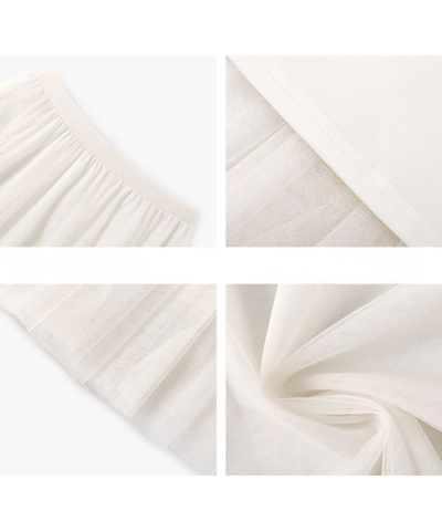 ふんわりチュールフレアスカート