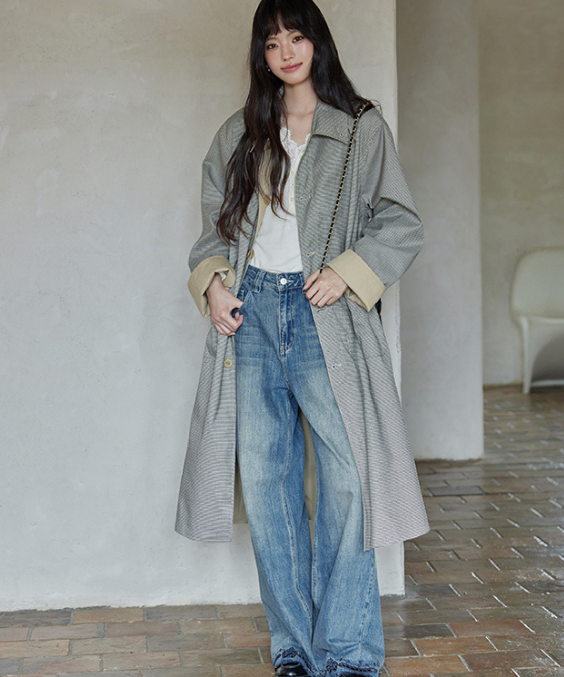 リバーシブル2wayステンカラーコート