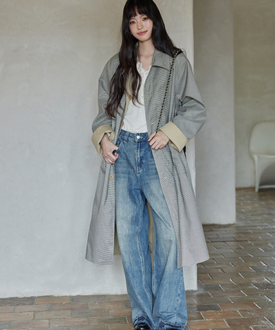 リバーシブル2wayステンカラーコート