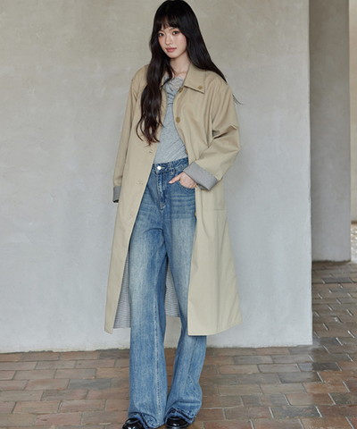 リバーシブル2wayステンカラーコート