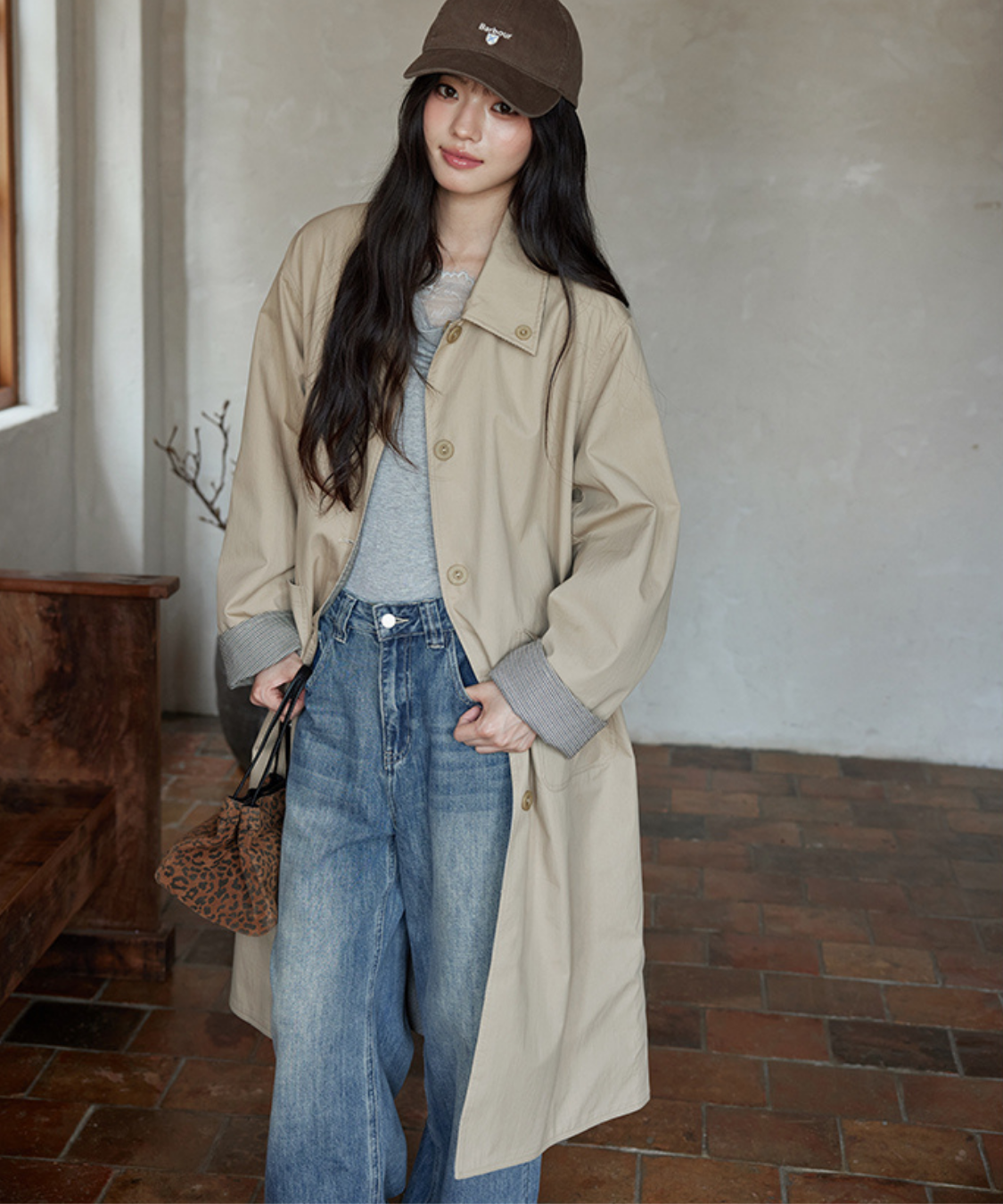 リバーシブル2wayステンカラーコート