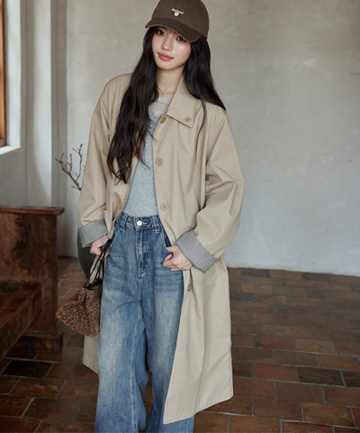 リバーシブル2wayステンカラーコート