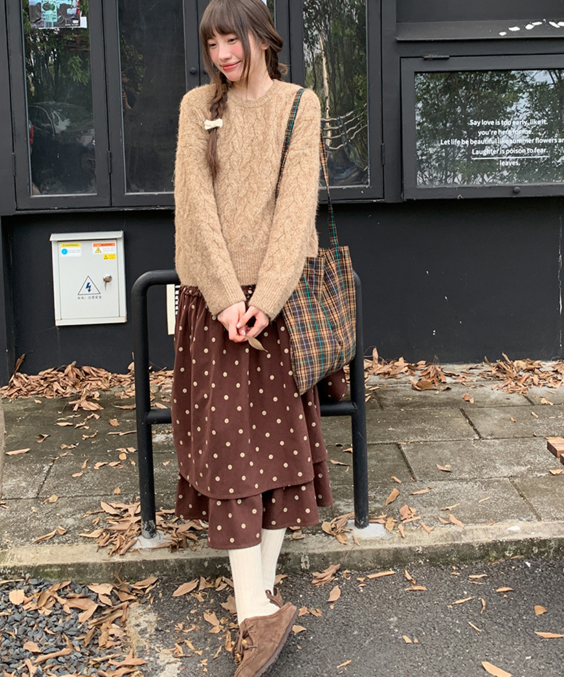 クラシックドットティアードスカート