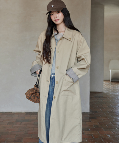 リバーシブル2wayステンカラーコート