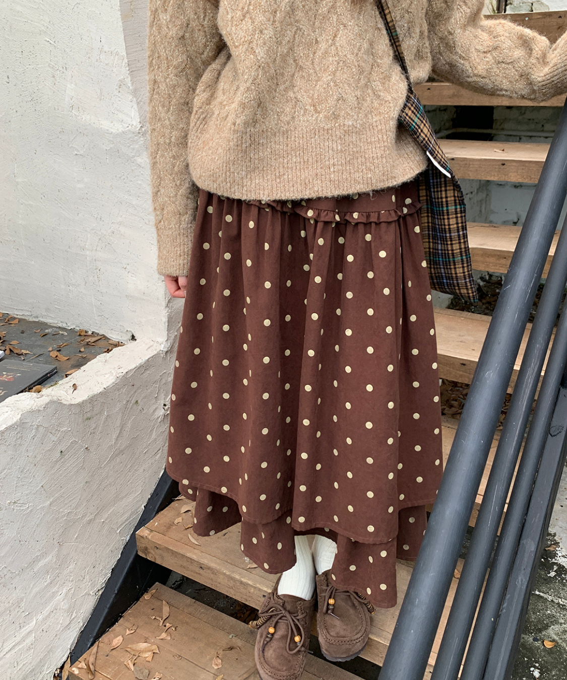 クラシックドットティアードスカート