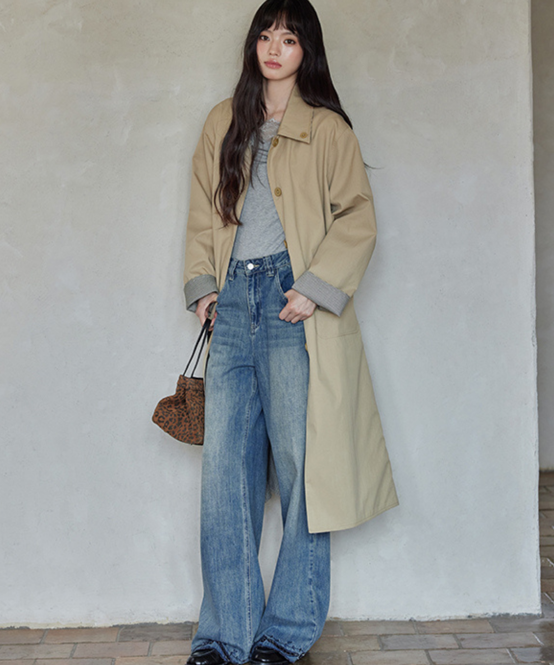 リバーシブル2wayステンカラーコート