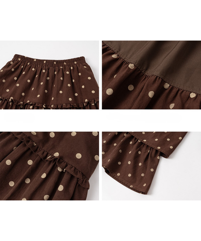 クラシックドットティアードスカート