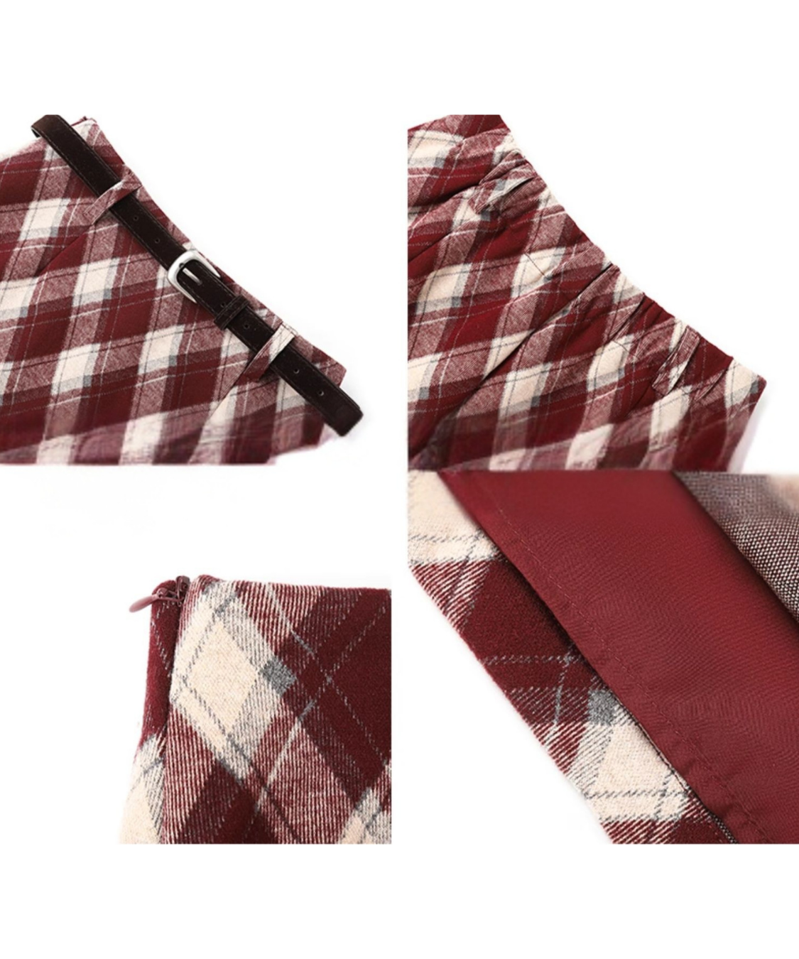 クラシックチェック柄Aラインスカート