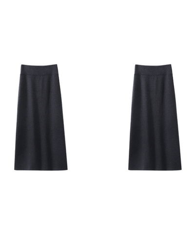 シンプルAラインロングスカート