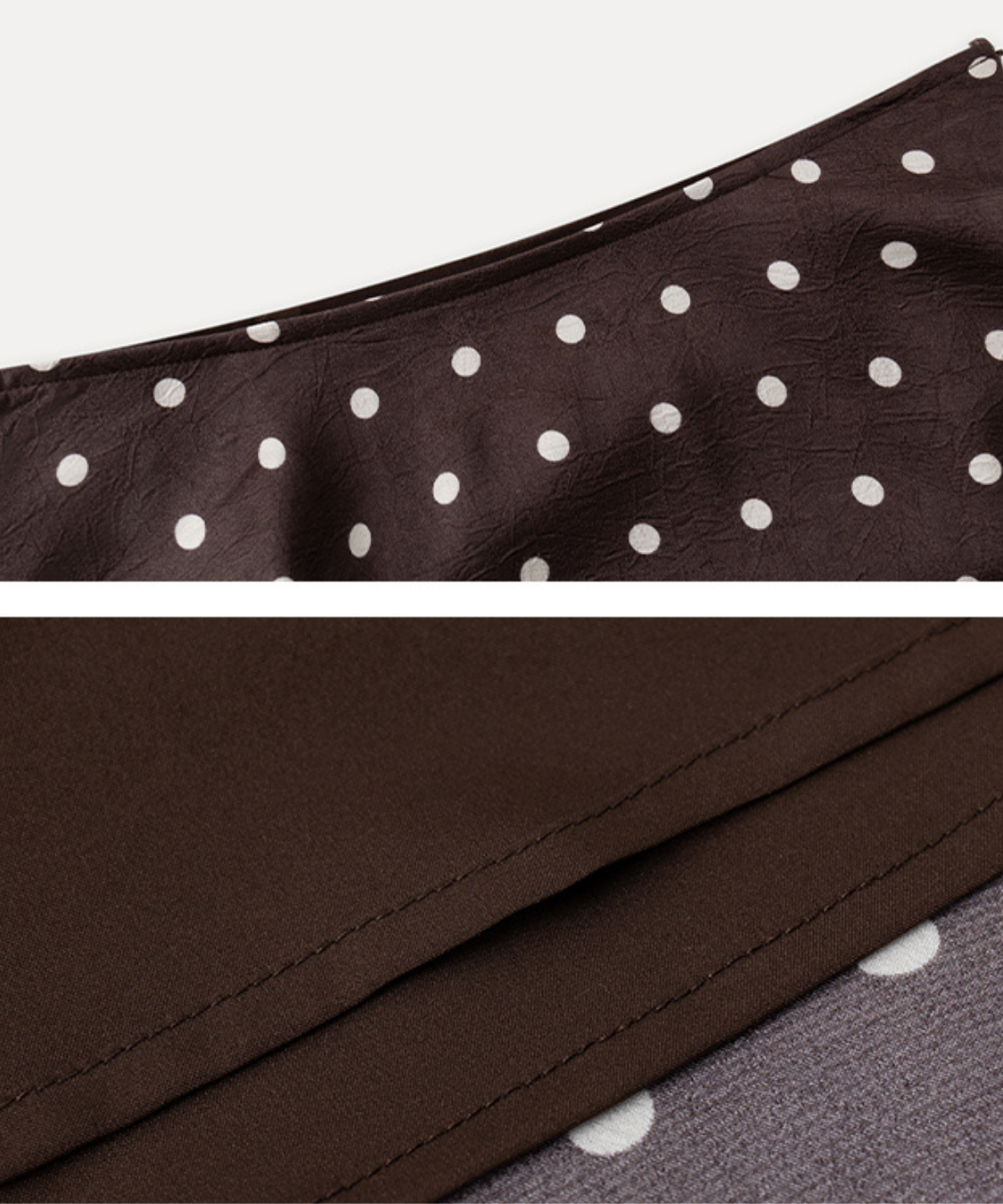 アシンメトリードットティアードスカート