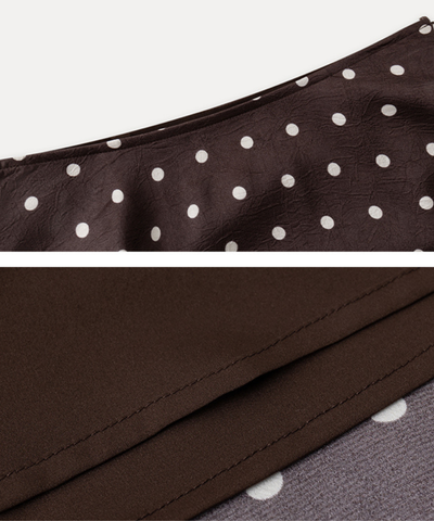 アシンメトリードットティアードスカート