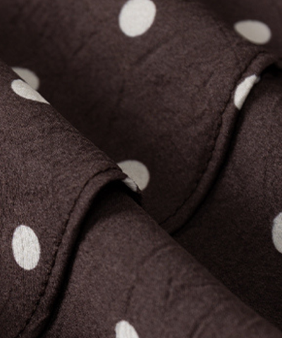 アシンメトリードットティアードスカート