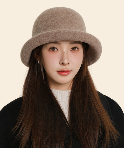 ウールフェルト調クローシュハット