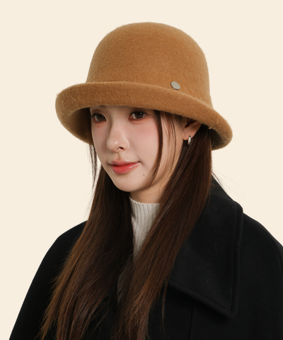 ウールフェルト調クローシュハット