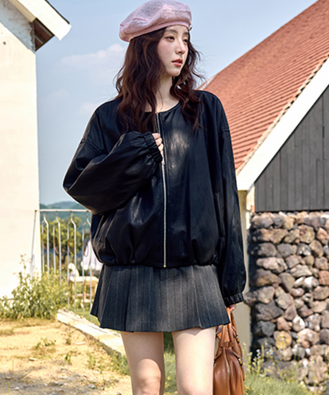 ドローストリングウエストピンストライプスカパン