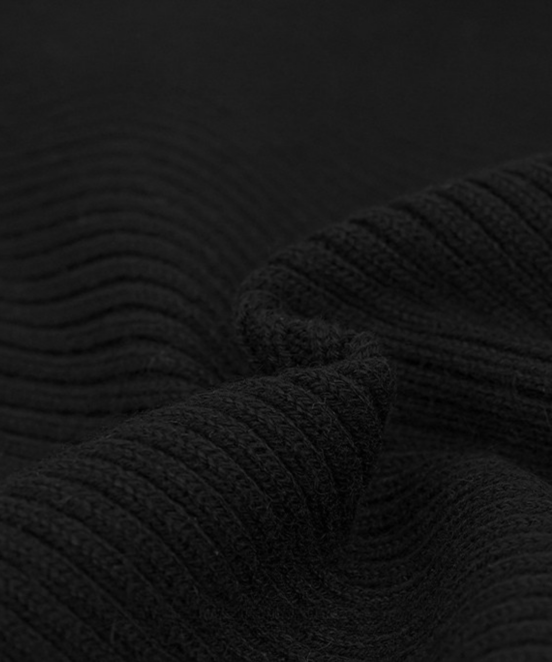 配色フリルカラーニットトップス