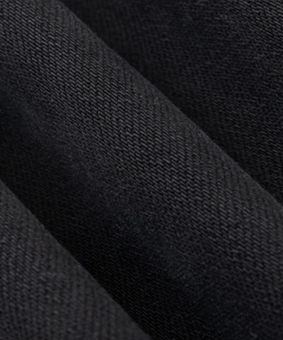 ベルト付きブラックフレアデニムパンツ