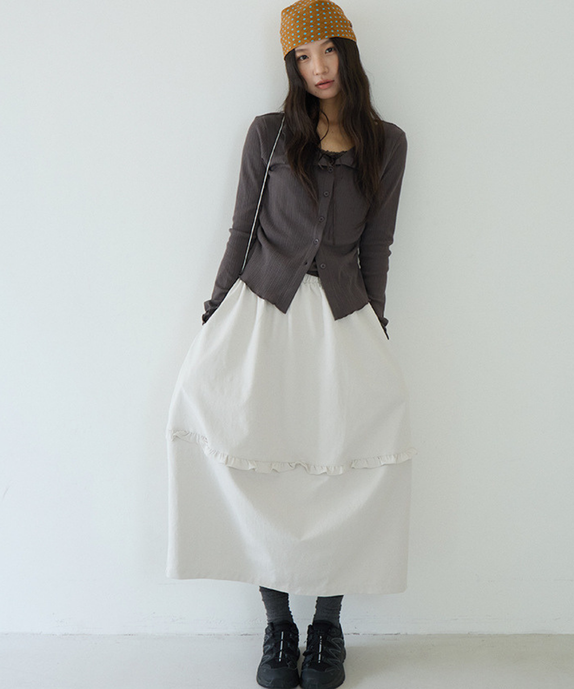 フリルポイントロングスカート