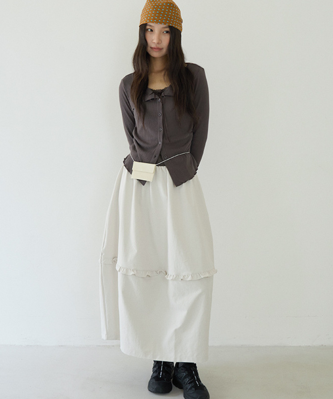 フリルポイントロングスカート