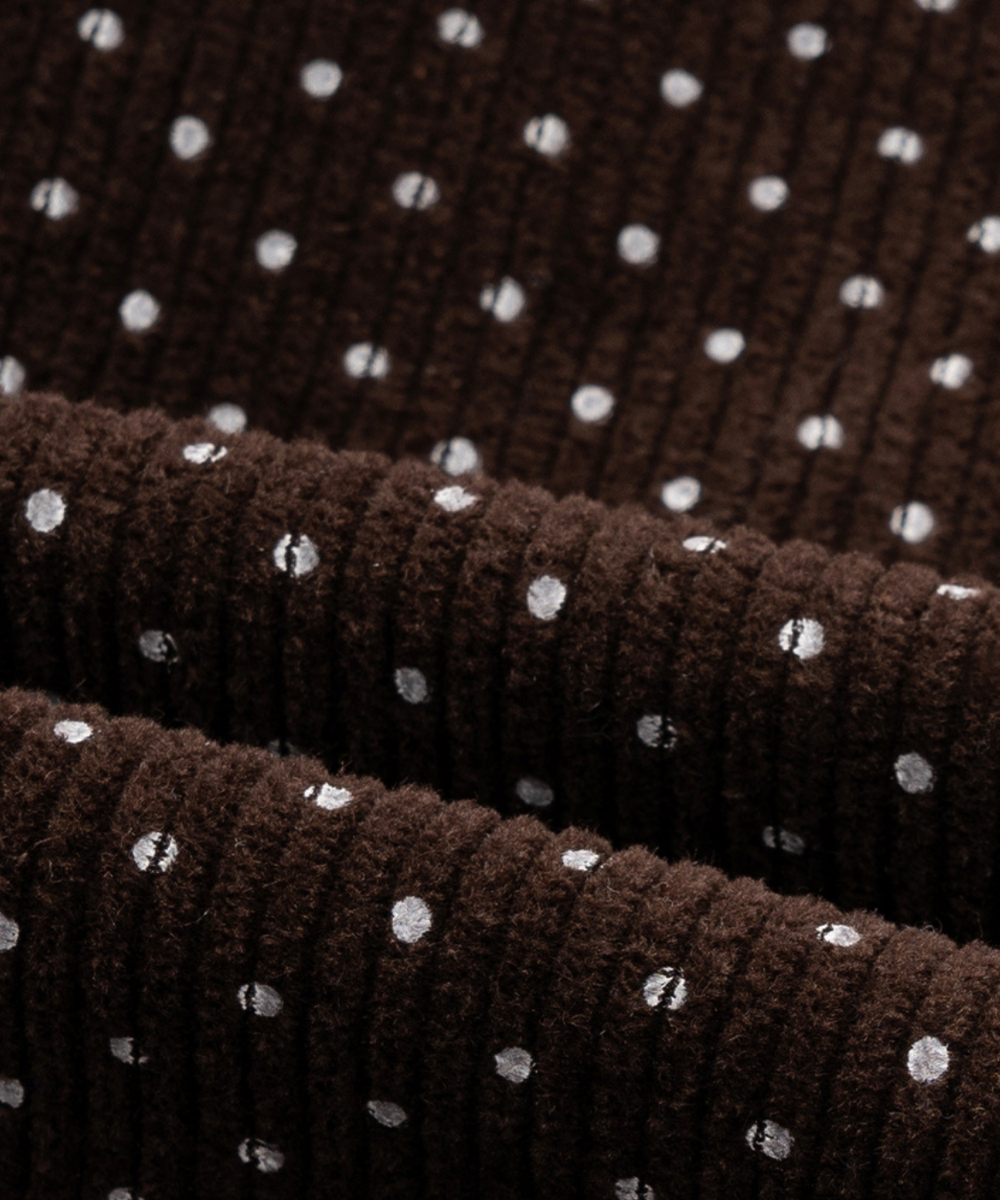 ドット柄ワイドサロペットパンツ