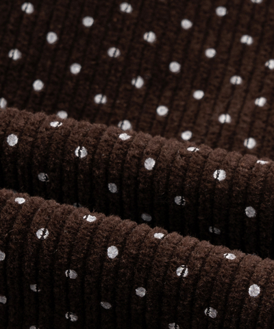 ドット柄ワイドサロペットパンツ