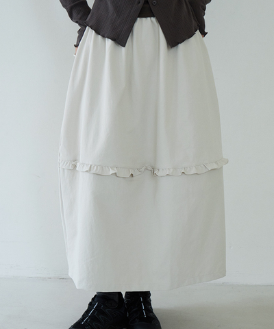フリルポイントロングスカート