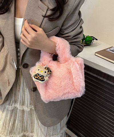 ファー2WAYスクエアバッグ