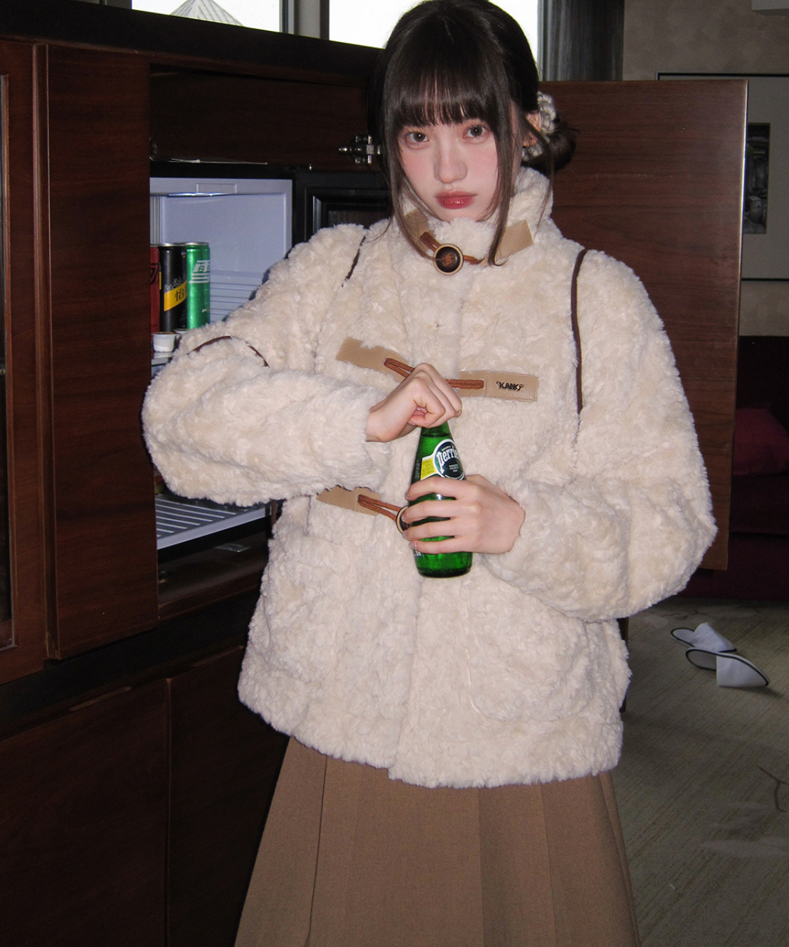 スタンドネックトグルボアジャケット