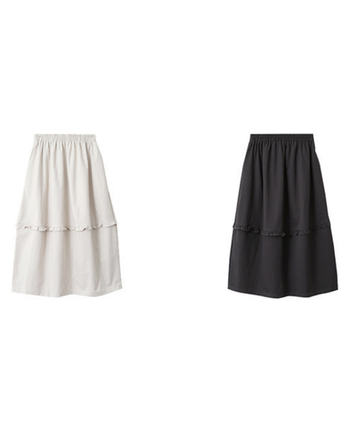 フリルポイントロングスカート