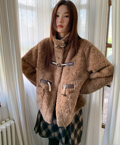 スタンドネックトグルボアジャケット