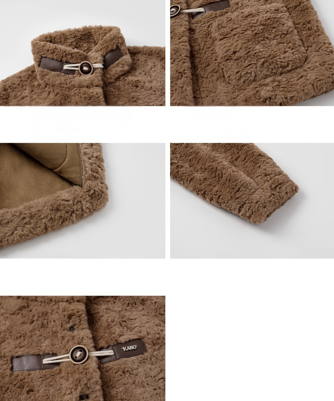 スタンドネックトグルボアジャケット