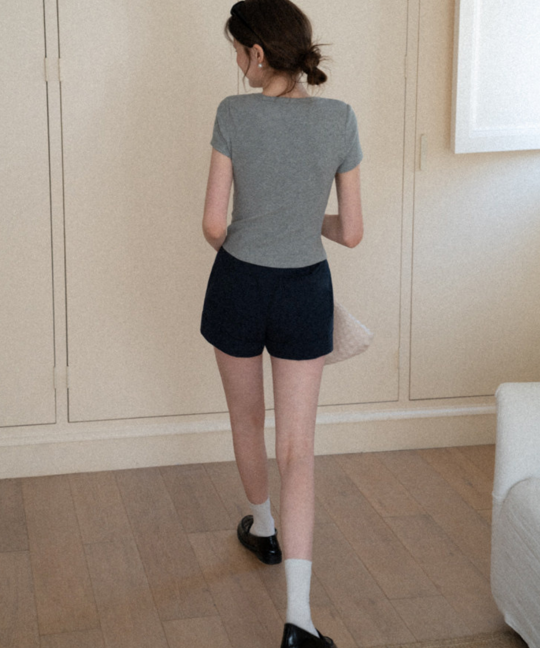 ダブルヘムハイウエストショートパンツ – jemiremi（ジェミレミ）