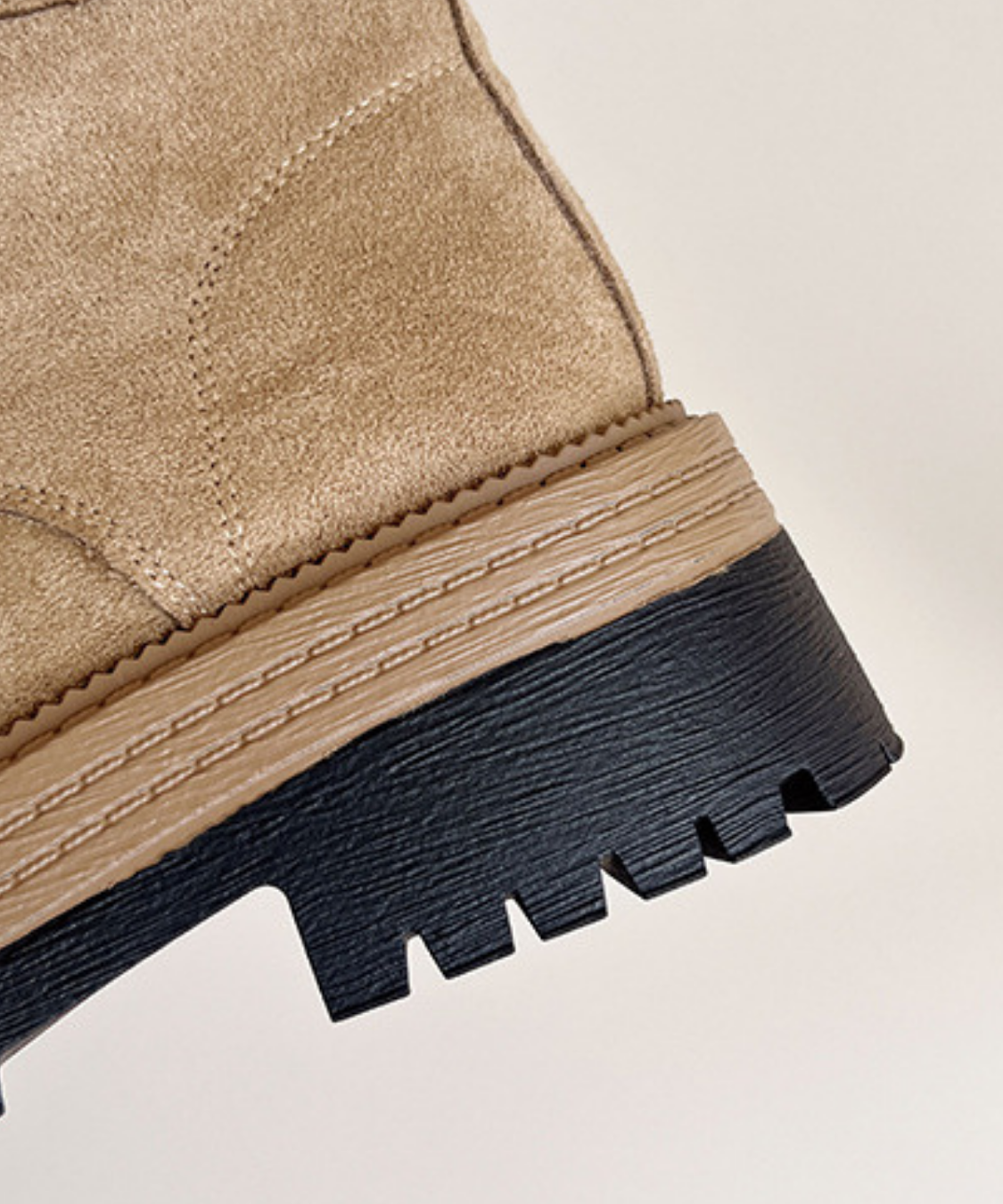 スエード調レースアップワークブーツ