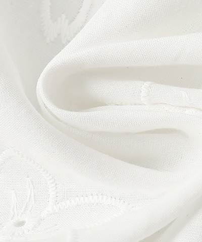 花柄刺繍ティアードフリルロングスカート